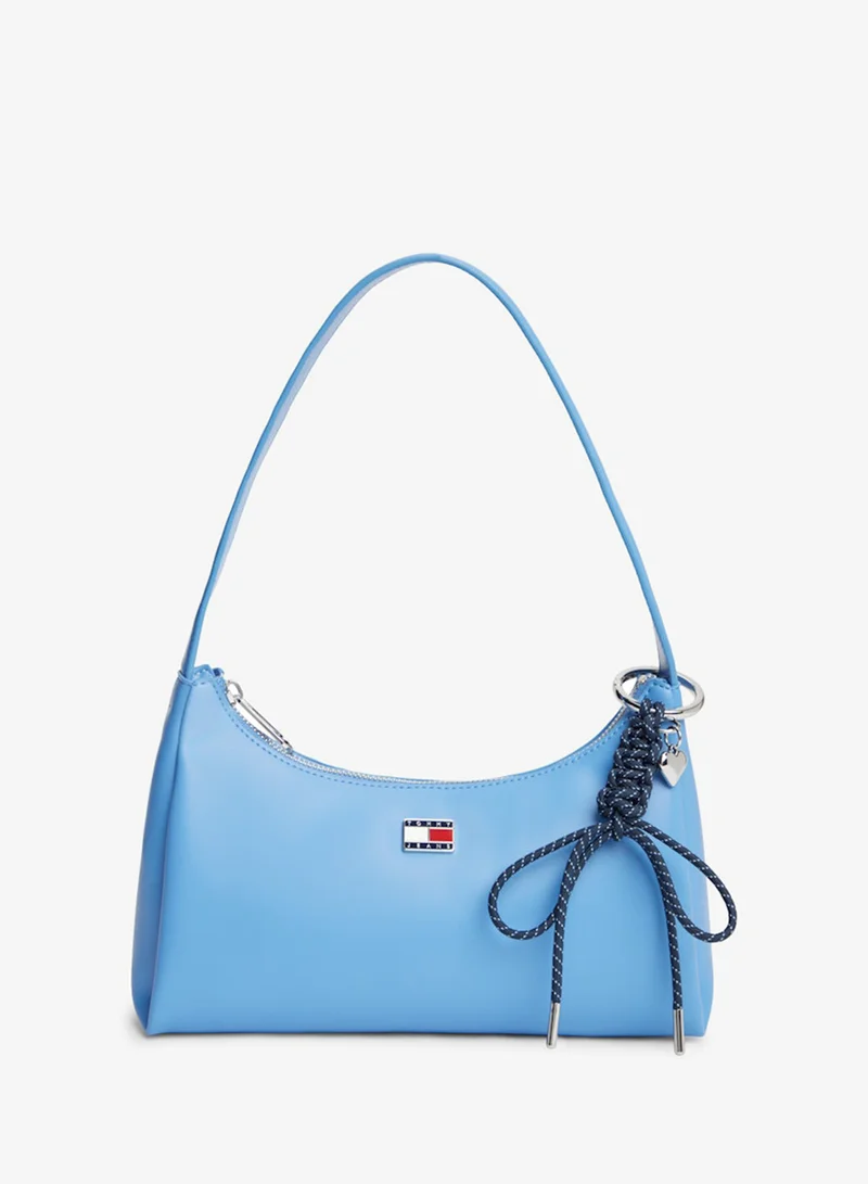 TOMMY JEANS Logo Charm Shoulder Bag